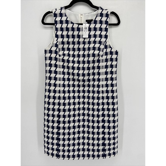Ann Taylor Factory Dresses & Skirts - Ann Taylor Factory Blue White Herringbone Dress